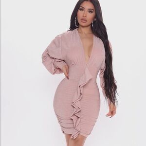 NWT Fashion Nova Camera Ready Metallic Mini Dress Small